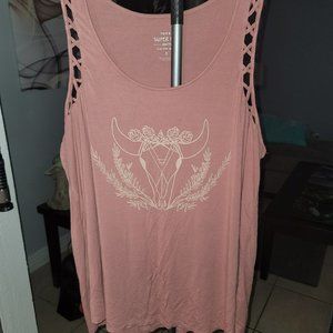 Torrid Super Soft PInk Tank Size 5